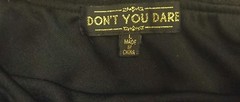Don’t You Dare Womens Solid Off-Shoulder Dress, Black, Large