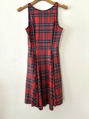 Blackmilk Tartan Red vs Cathedral Inside Out Dress Best Seller Museum Medium