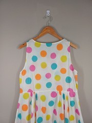 Gudrun Sjoden Dress Womens Medium Multicoloured Polka Dot Pinafore Summer Beach
