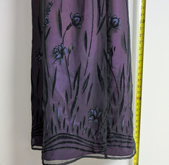 Vintage Morgan & Co Dress Womens 11/12 Empire Waist 90s Whimsigoth Dark Romantic