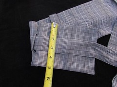 Zara Basic Collection Short Dolman Sleeve Mini Dress Gray Glen Plaid Belted Sz M