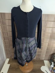 Sandwich Tarten Dress Ladies Asymmetrical Soft Button Up Summer Holiday UK Sm