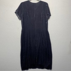 Johnny Was Rebekah Velvet Button Down Djellaba Midi Dress JWLA M Rayon Silk Blen