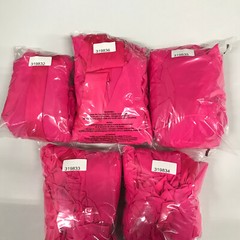Alice + Olivia Dress Womens 2 Pink Emelia Silk Halter Maxi Dress $795 Wild Pink