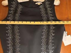 Calvin Klein Black Beaded Sequined Sleeveless Sheath Dress Size 4 NWT