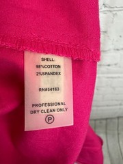 CALVIN KLEIN raspberry pink cotton stretch open shoulders bodycon sundress 14