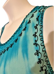 LADIES……Size One Size Fits Most……SHORELINE…..Boho Tie Dye Style Dress….New