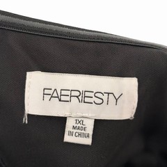 Faeriesty Sheer Mesh Bodice Contrast Layered Mesh Hem Dress 1XL $120