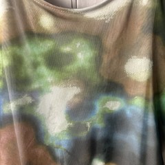 Zara Long Tie-dye Tulle Green Dress Size Medium New with Tags (J)