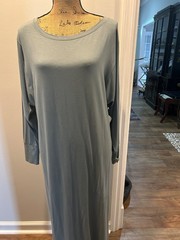 Peruvian Connection size small maxi dress in the color sage.