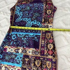 Hale Bob Multicolor Aztec Bodycon Sample Dress Womens Size S Casual Cocktail