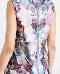 Ted Baker Metallic High Neck Tunic Shift Dress Wedding Cocktail Party 3 12 NEW