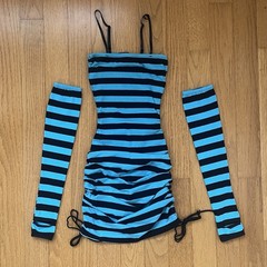 Striped Mini Cami Dress set