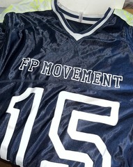 FREE PEOPLE FP MOVEMENT HIGHLIGHTER NAVY HAPPY CAMPER TEE SHIRT MAXI DRESS SZ M