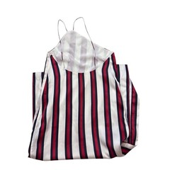 Finders Keepers X-Small Multicolor Striped More Time Midi Dress One Shoulder