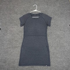 The North Face Dress Womens S Gray Short Sleeve Raglan Activewear Mini Pocket