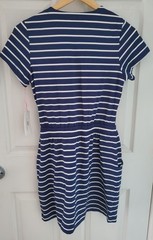 NWT VINEYARD VINES Sankaty Nautical Striped XS Womans Faux Wrap Dress Preppy