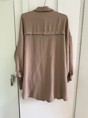 BNWT Hayley Oversized Collared Sand Coloured Shirt Uk 3XL