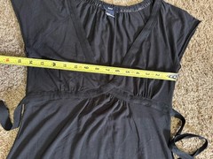 GAP Vtg Y2K Black Babydoll Milkmaid Dress Fairy Grunge Goth Dainty 90s SMALL