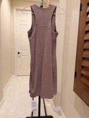 NWT Lululemon Ribbed Softstreme Slim-Fit Tank Dress Taupetastic TPTC Size 6