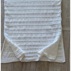 Old Navy Womens Crochet Sweater Dress Creme de la Creme Off-White Midi Large L