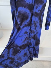 Proenza Schouler White Label Maxi Blue Black Turtleneck Dress. Size XS.