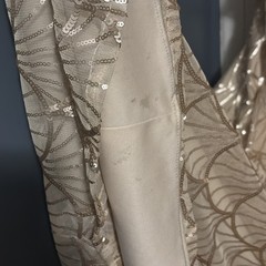 Sorella Vita Plus 26 Sequin Dress Gold Sequin Formal MOB MOG Wedding Guest -READ