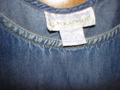Casey Coleman Women&rsquo;s 100% cotton Blue Denim Dress Size M