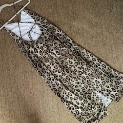 PQ REVOLVE $159 Amelia Leopard Slip Dress XS-S EUC