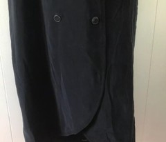 NWT J Crew Black strappy double-breasted dress In Japanese cupro Size 8T Tall
