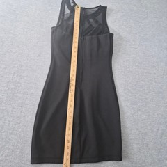 Xtraordinary Black Studded Illusion Mesh Mini Bodycon Dress Size 5 D65141DB8