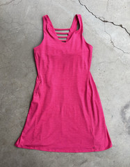 Toad & Co Small Pink Dress Strappy Back Built-In Bra Travel Casual Athletic