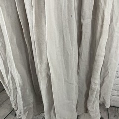 NWD Lil Anthropologie Grey Silk Lace Trim Chiffon Empire Waist Midi Dress 12