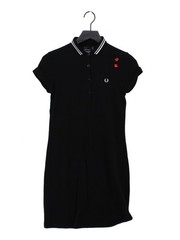 fred perry amy winehouse Shirt Mini Dress UK8 in Black