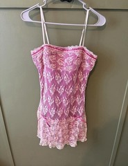 Kimchi Blue Alice Lace Drop Waist Mini Dress