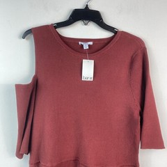 Bar III Womens XXL Cocoa Rose Elbow Sleeve Cutout Knit A Line Dress NWT AZ30