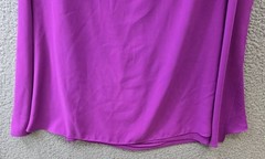 Lauren Ralph Lauren Cape Georgette Cocktail Dress Women&rsquo;s 6 Purple Hook & Eye