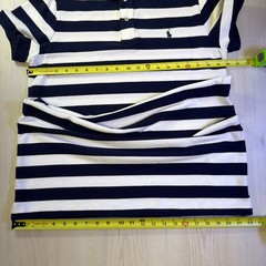 Polo Ralph Lauren The Mesh Mini Shirt Dress Sz XL Golf Tennis Sport Blue White