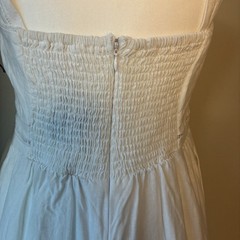 Lucky Brand White Linen Blend Tiered Maxi Dress NWT Size S