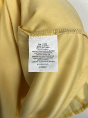 As U Wish Yellow Shift Dress Sleeveless Round Neck Lace Yoke Short Size M