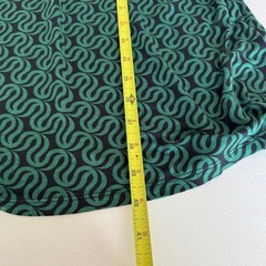 Boden Abigail Long Sleeve Jersey Dress NWT Green Black Ribbon Wave Pattern US 8R