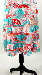 NEW Tango Mango Layered Ruffle Cha Cha Dress in Tropical Colors Size Small
