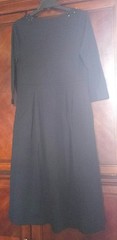 New! Women&rsquo;s Cotton Care Free Dress small pleats, bling, black, pockets -Paragon