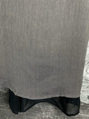 Weekend Max Mara Pura Seta 100% Silk Double Layer Maxi Luxury Dress Mauve Gray S