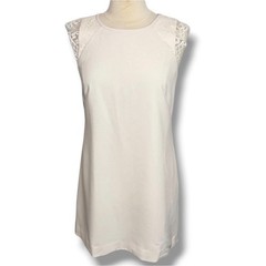 NWT J.CREW Lace Cap-Sleeve Sheath Dress in Cream, Size 6 ($148)