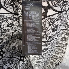Forever 21 Contemporary Black White Lace Medallion Fit Flare Dress Womens Medium