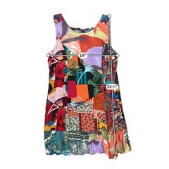 Sacred Threads Patchwork Mini Dress – SIZE S/M Boho Colorful Summer Vacation