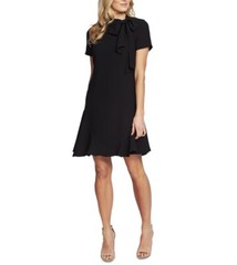 CeCe Women&rsquo;s Ruffled Bow Cocktail And Party Dress Rich Black