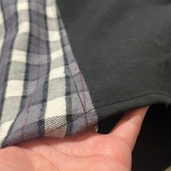 Finley Casey XL Checkered button up check combo shirt dress with Black Accents