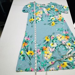 New Yumi Kim Sun Dance Livi Shift Dress Size M Jersey Knit Stretch Blue Floral